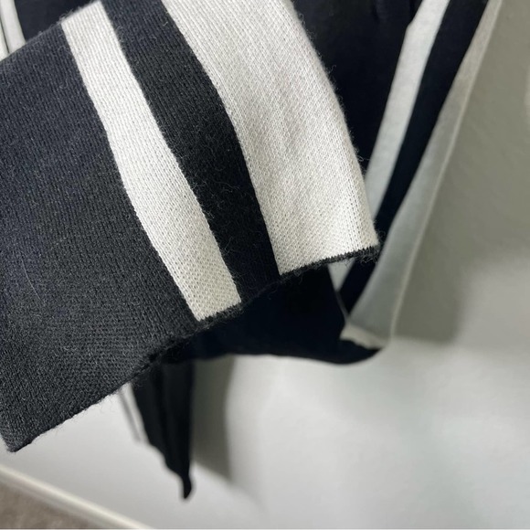 ATM Black Tuxedo Stripe Cashmere Blend Knit Pants Womens Size XS - Picture 6 of 9